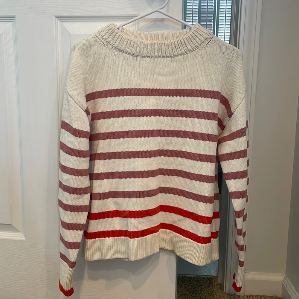 Ann Taylor Striped Sweater Medium